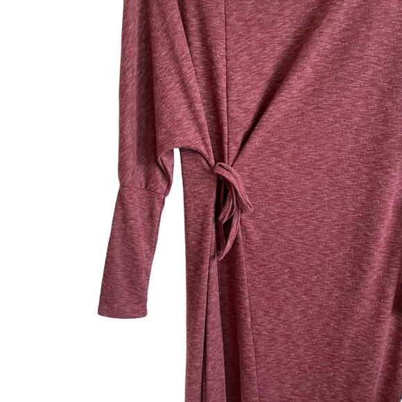 Caslon Womens Maxi Dress XXS Rose Boat Neck Wrap Tie Front Stretch Comfort Vacay - Picture 7 of 9